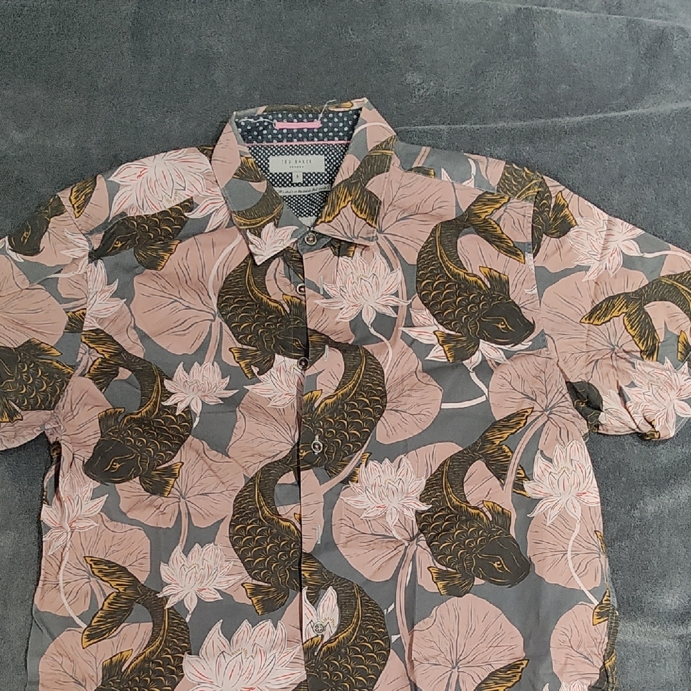 Ted Baker Multicolor Patterned Shirt Short Sleeve